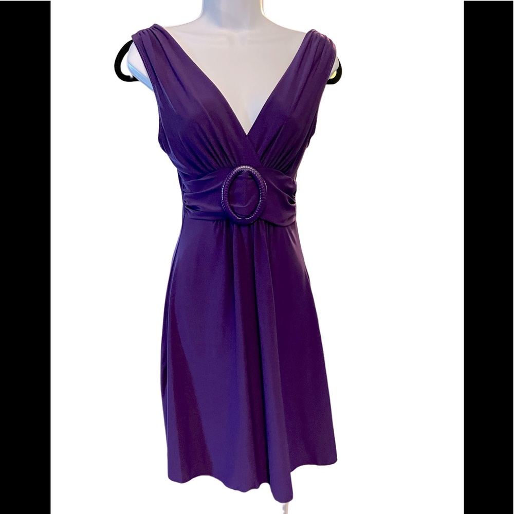 Purple Halter “Marilyn” style dress.